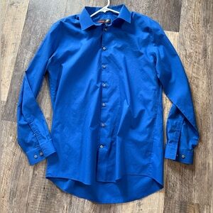 Men’s J Ferrar button down dress shirt Large blue